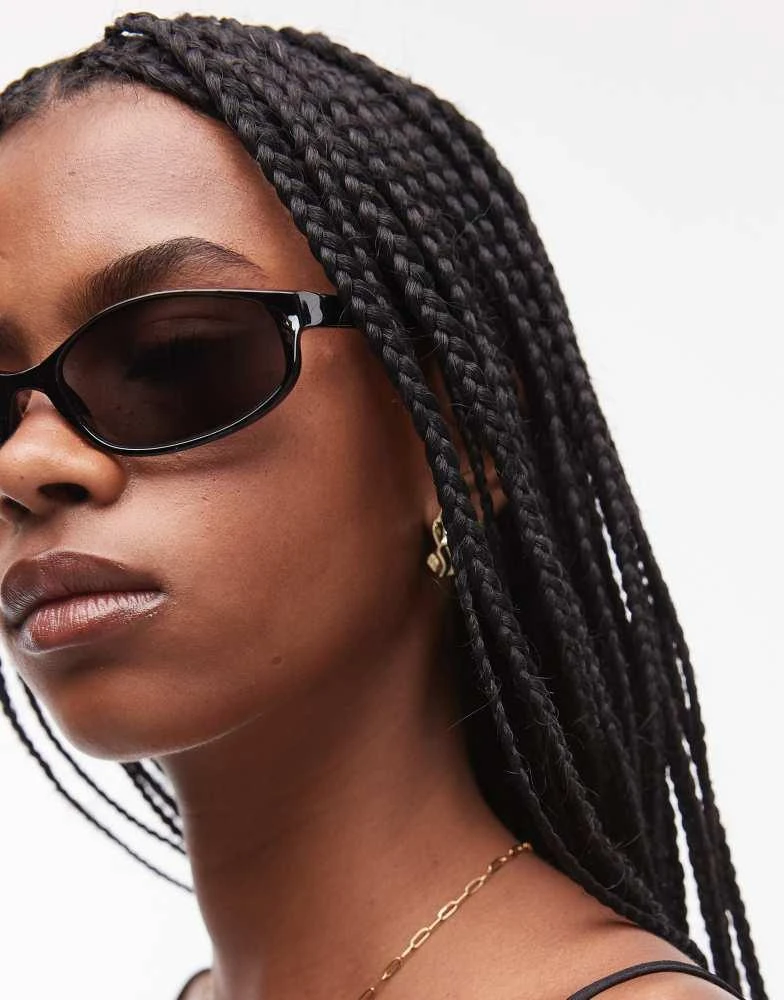 Mango Mango tinted lens sunglasses in black 4