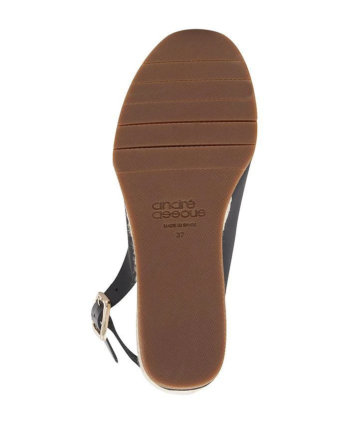 Andre Assous Brown Slingback Sandals Andre Assous Belinda Wedge Slingback Sandal In Cocoa Powder  main image 2