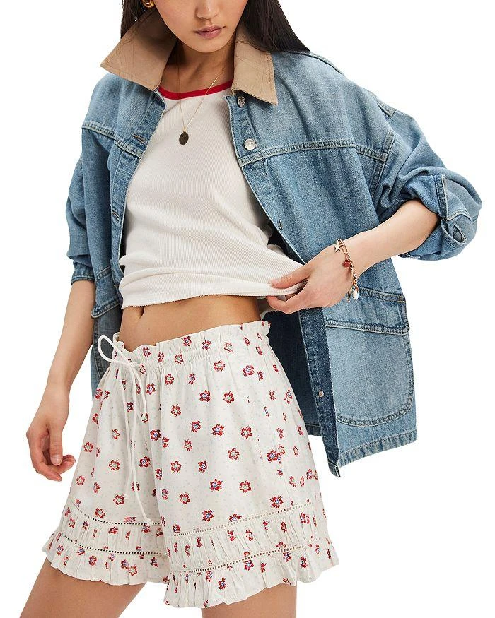 Free People Cambridge Printed Pull On Shorts 4