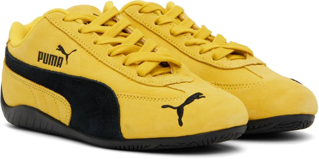 Puma Yellow & Black Speedcat OG Sneakers 4