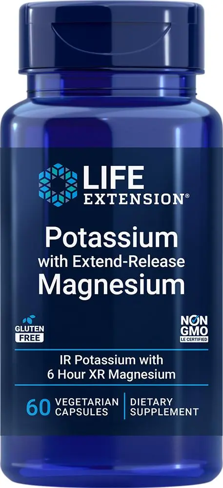 Life Extension Life Extension Potassium with Extend-Release Magnesium (60 capsules, Vegetarian)