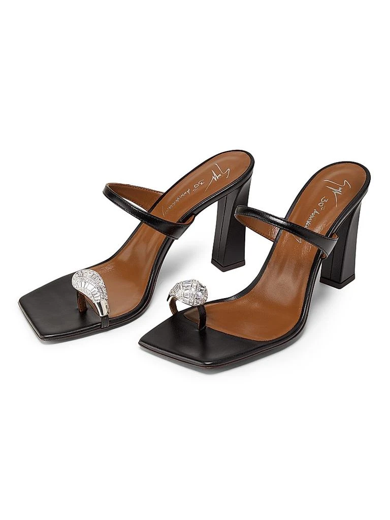Giuseppe Zanotti 30th Anniversary 90MM Leather Toe Ring Sandals 2