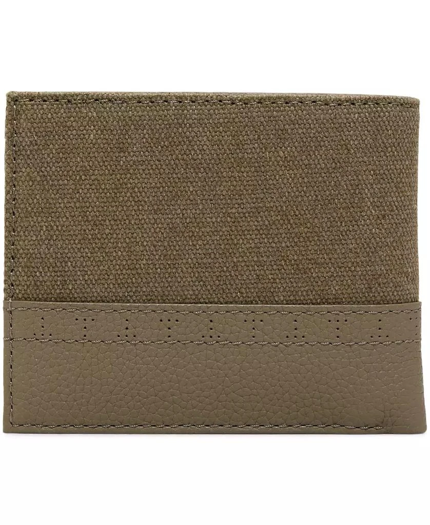 Ted Baker London Canvas Olive Leather Wallet 2