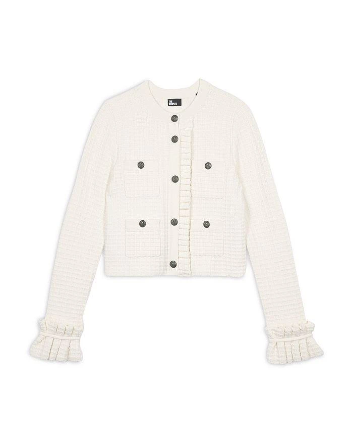 The Kooples Textured Ruffle Cuff Cardigan 5
