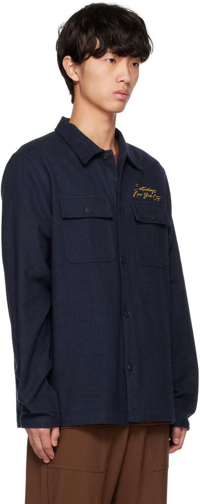 Saturdays NYC Navy Ryan Shirt