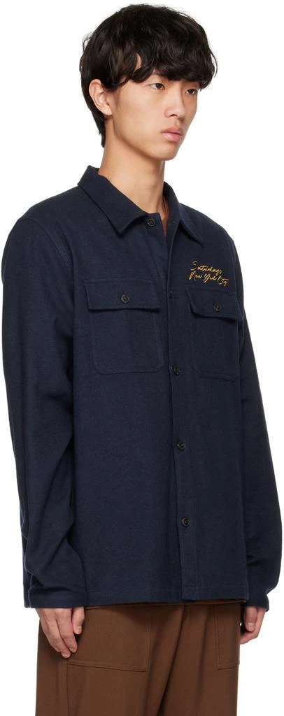 Saturdays NYC Navy Ryan Shirt 2