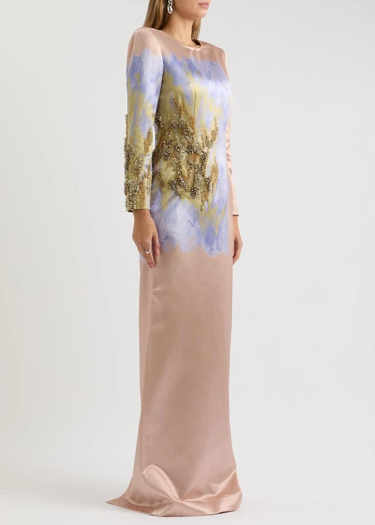 Dries Van Noten Dalista printed satin gown  2