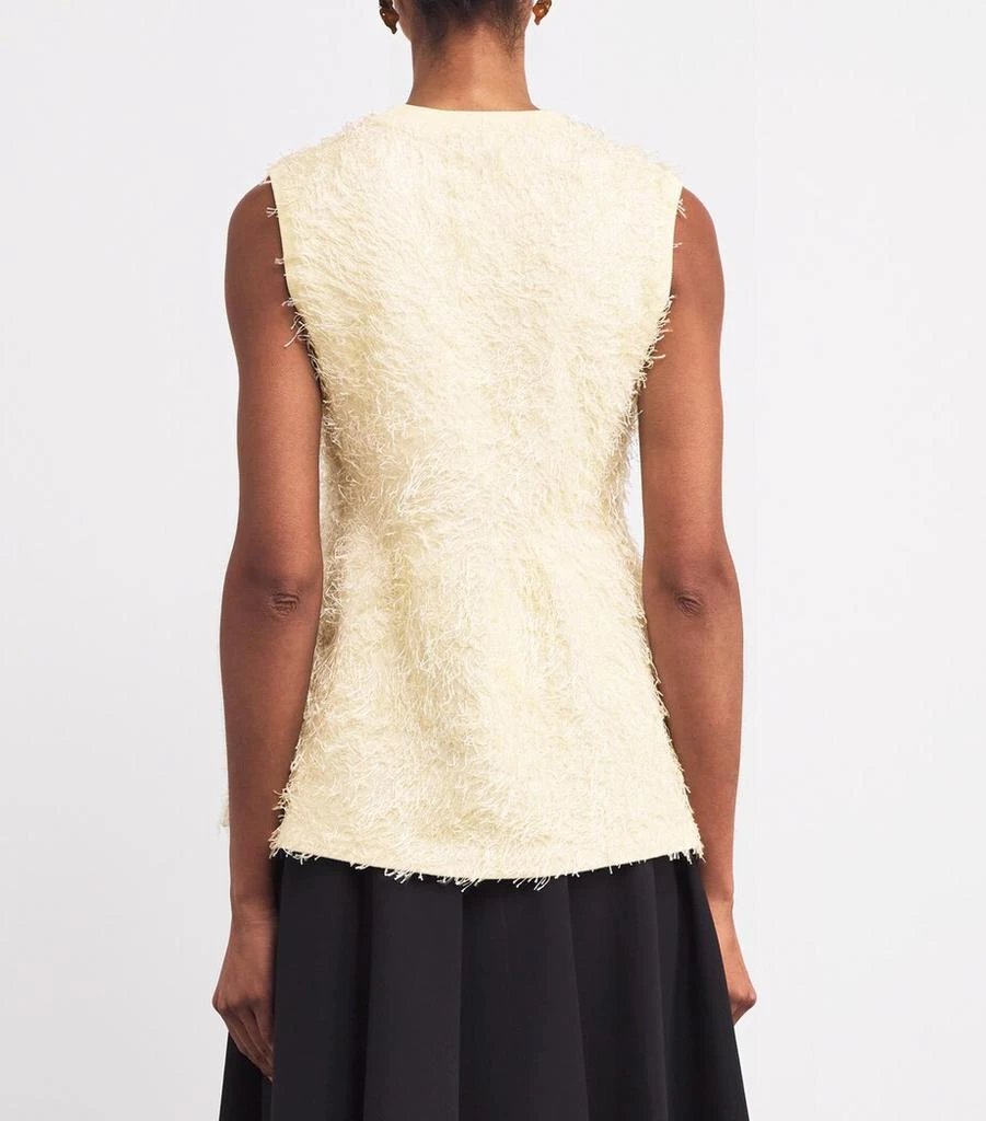 Fabiana Filippi Eyelash-Knit Peplum Top 4