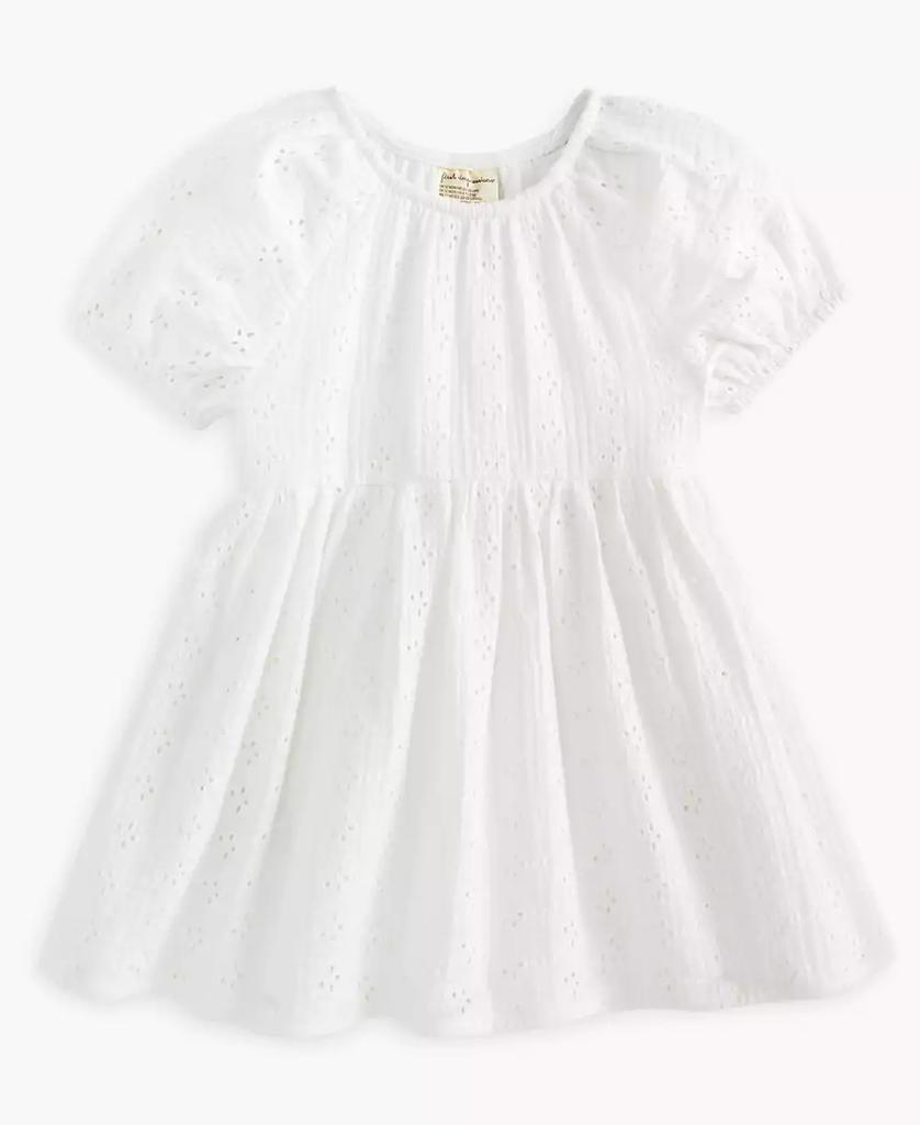 First Impressions Baby Girls Woven Cotton Eyelet Dress, Exclusively at Macy's