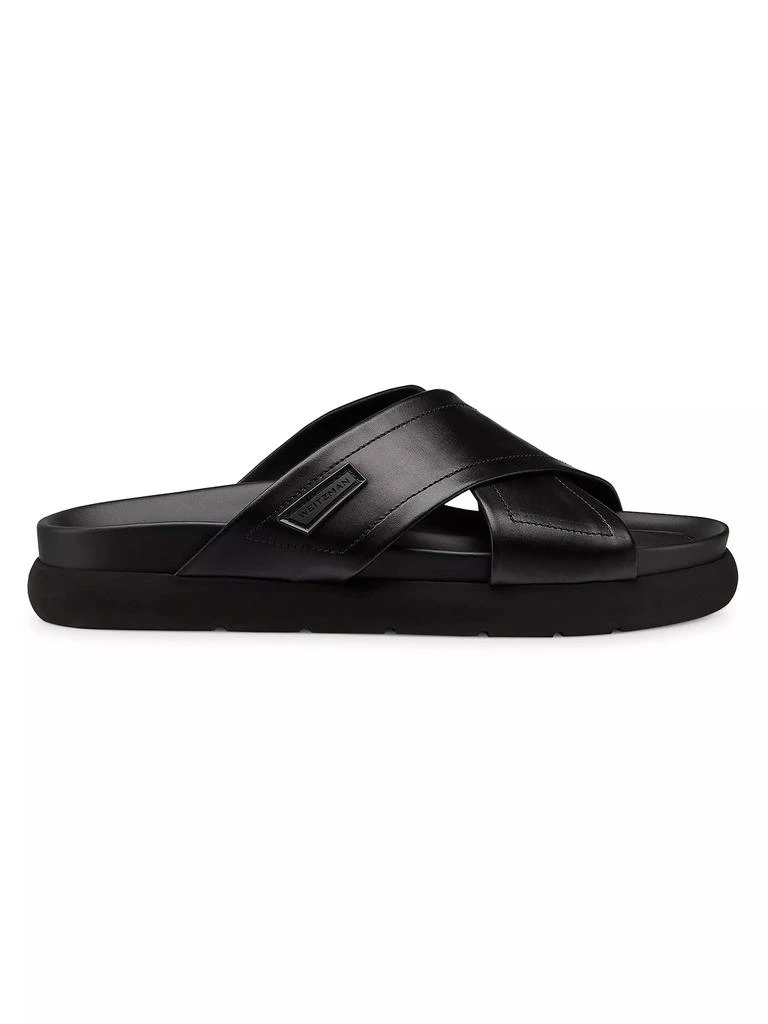 Stuart Weitzman SW Flex Leather Sport Slides 1