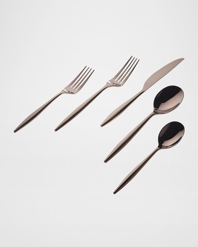 Godinger Milano Matte Copper 20-Piece Flatware Set - 18/10