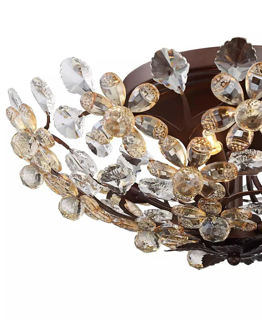 Vienna Full Spectrum Blooms Semi Flush-Mount Ceiling Light with 5-Light Vintage Fixture 6