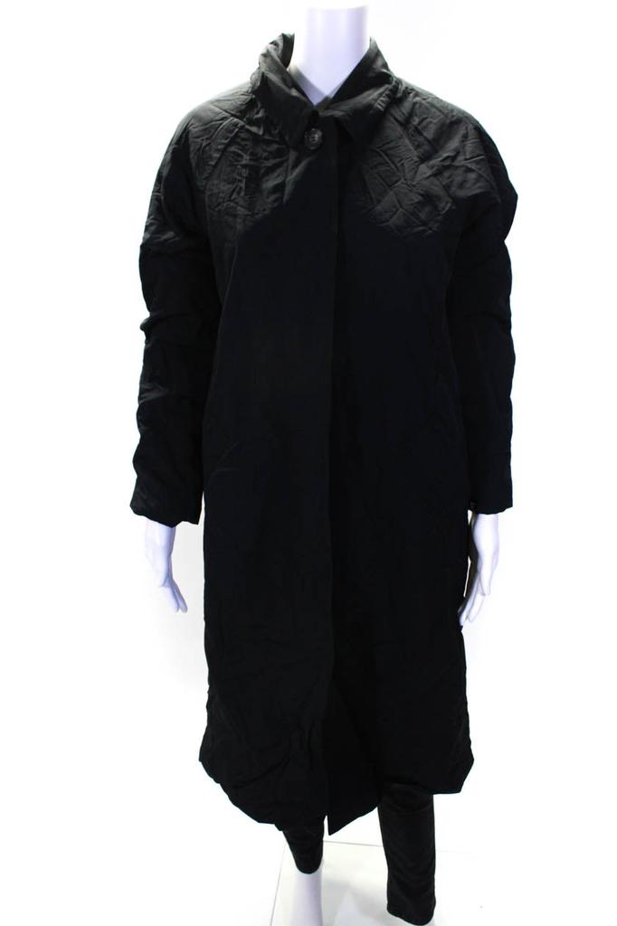 Everlane Womens The ReNew Mac Coat  Black