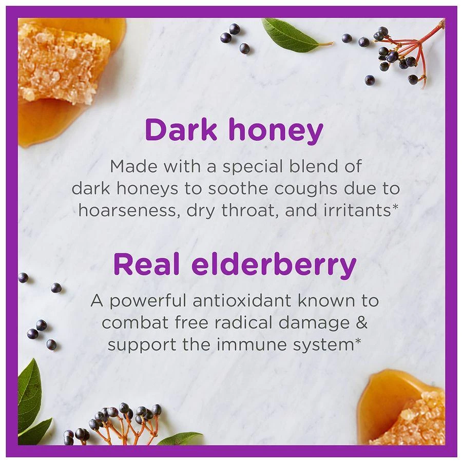 ZarBee's Naturals Children's Day Honey Cough Syrup + Immune Natural Mixed Berry 7
