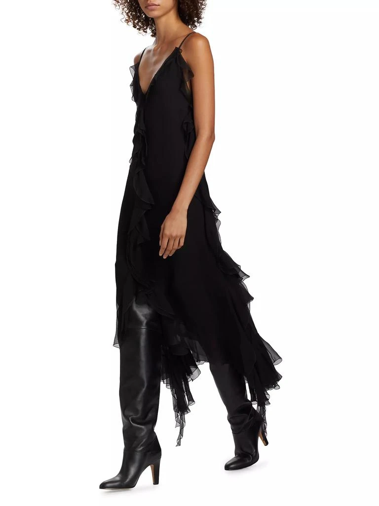 Chloé Ruffled Silk Chiffon Maxi Dress 6