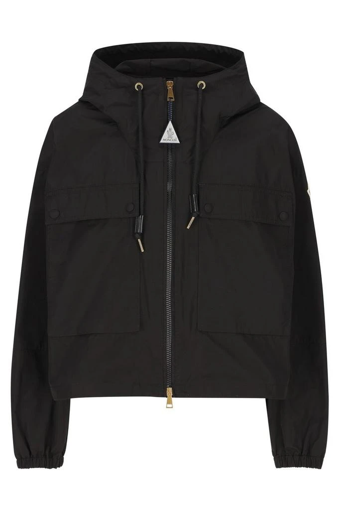Moncler Moncler Logo Patch Zip-Up Jacket 1