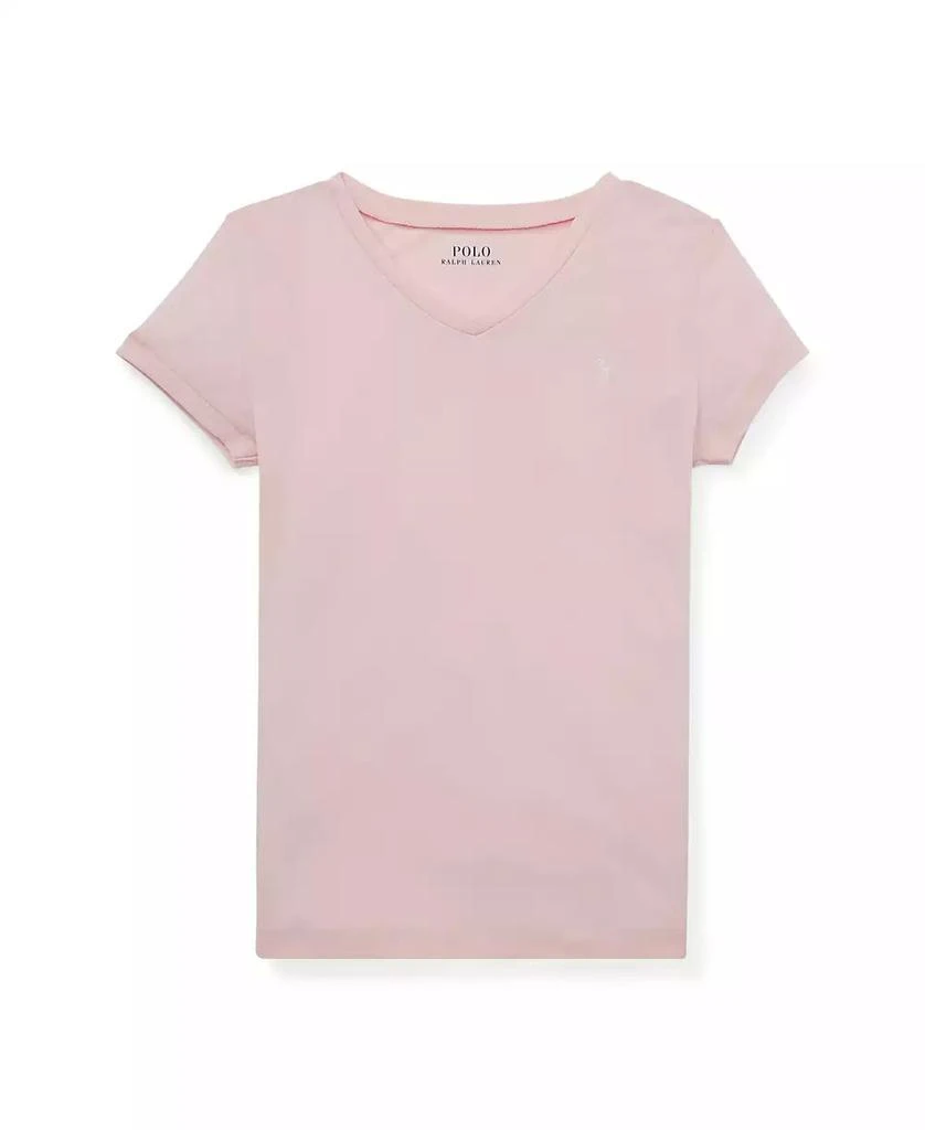 Polo Ralph Lauren Big Girls Cotton Jersey V-Neck T-shirt 1