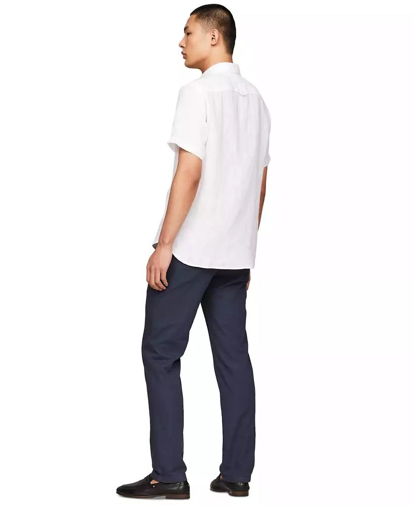 Tommy Hilfiger Men's Regular-Fit Linen Short-Sleeve Shirt 3
