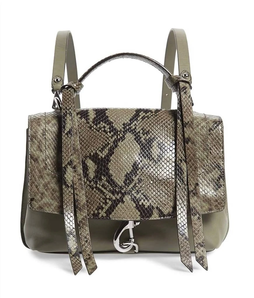 Rebecca Minkoff Stella Medium Convertible Backpack In Thyme 1