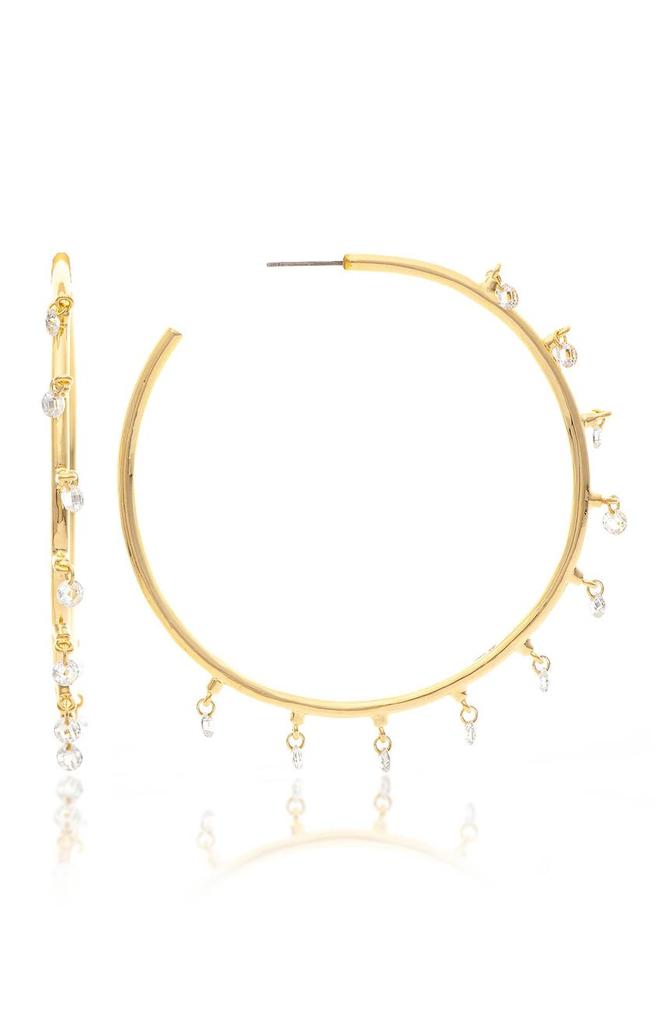 Rivka Friedman Cubic Zirconia Hoop Earrings