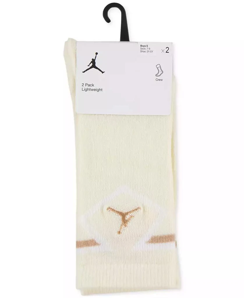 Jordan Big Kids Diamond Logo High Crew Socks, Set of 2 3