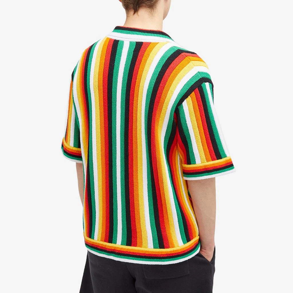 Casablanca Casablanca Striped Towelling Short Sleeve Shirt 3