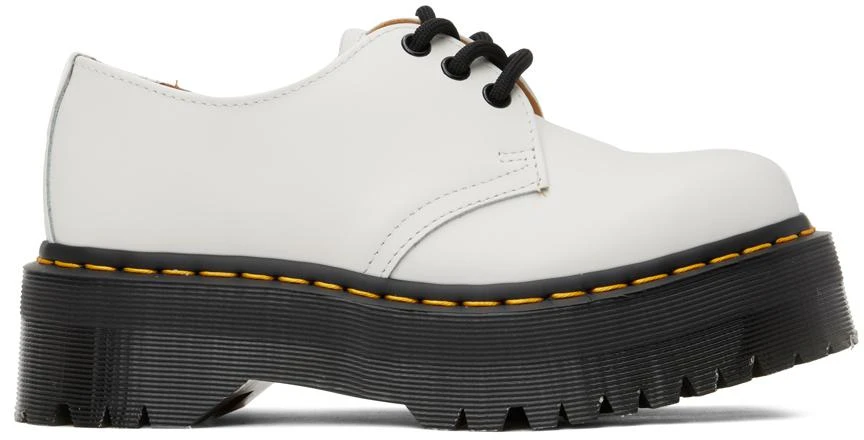 Dr. Martens White 1461 Quad Derbys 1