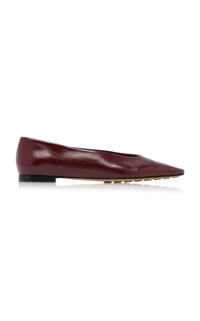 Bottega Veneta Bottega Veneta Cushion Lux Leather Flats - Moda Operandi