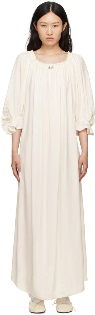Sleeper White Zephir Maxi Dress 1