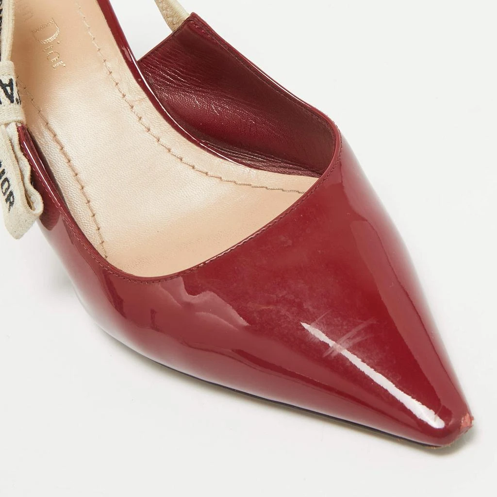 Dior Dior Burgundy Patent Leather J'Adior Pumps Size 38.5 7