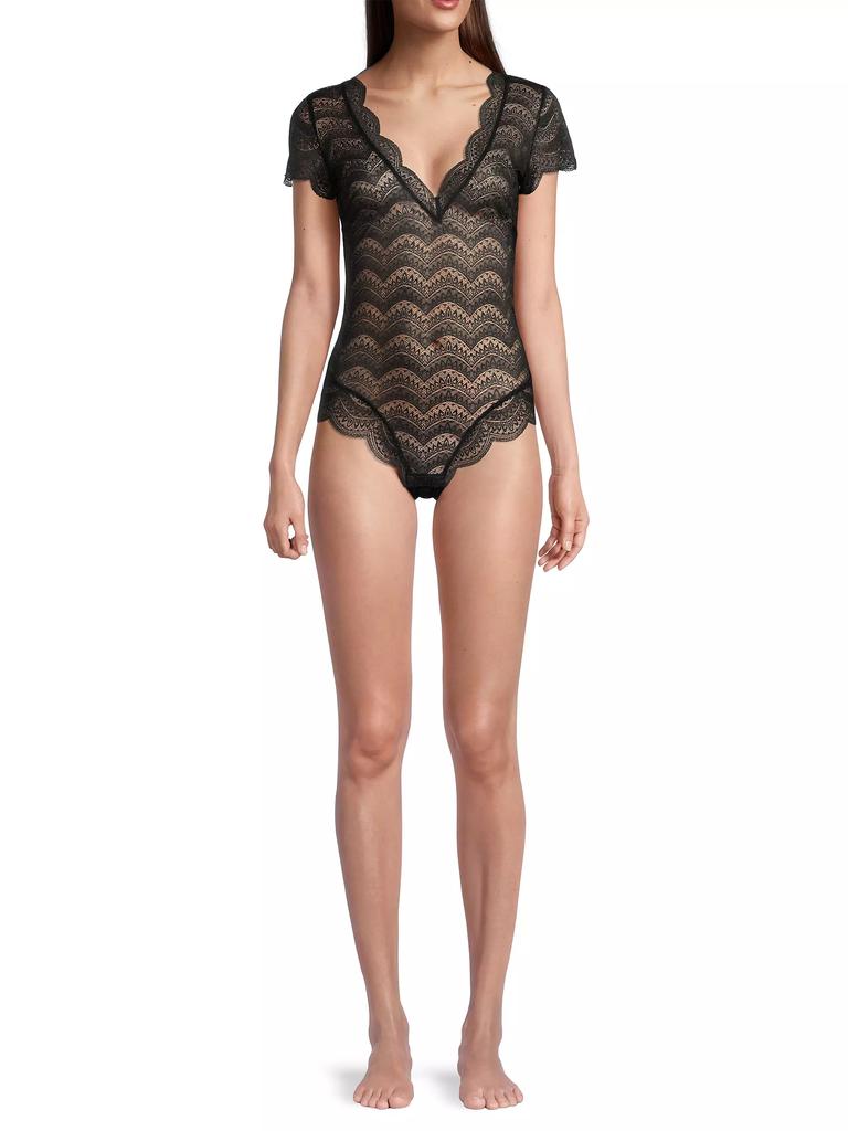 Simone Pérèle Karma Scalloped Lace Bodysuit