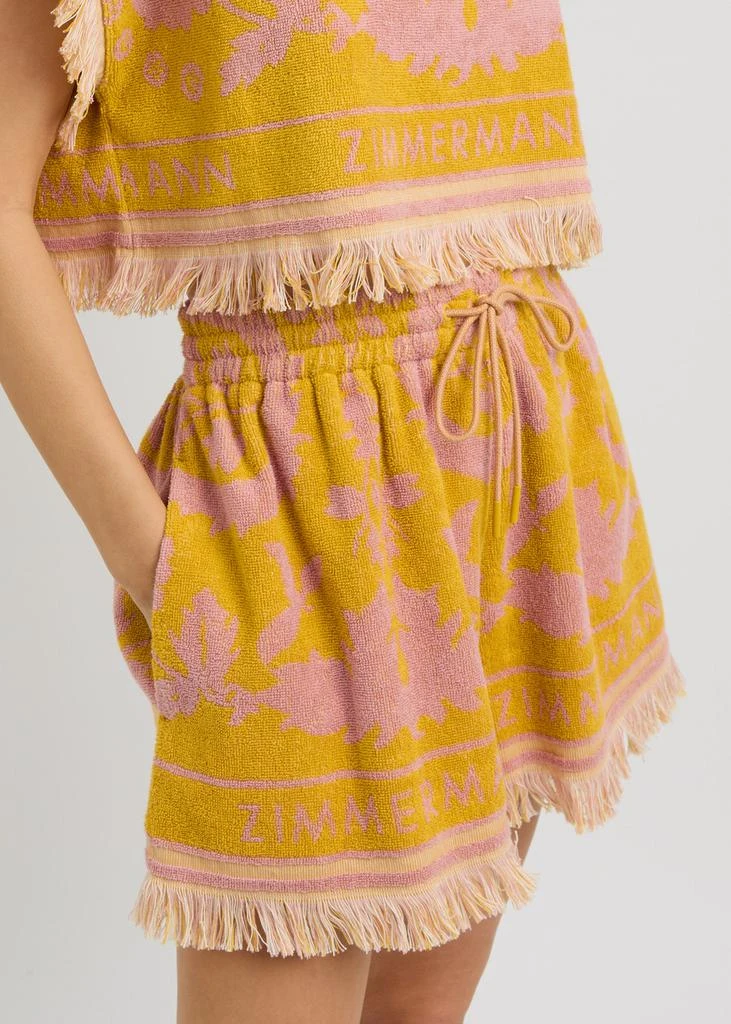 Zimmermann Wylie patterned terry shorts 4