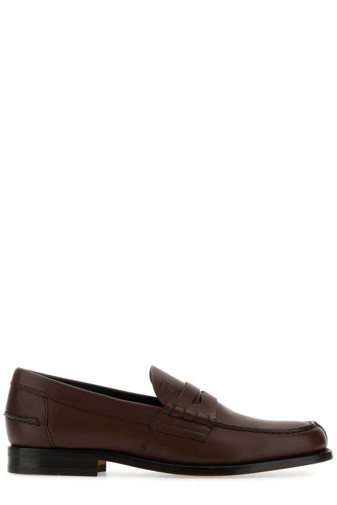 Tod's Tod's Logo Embossed Slip-On Loafers