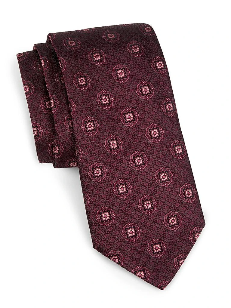 Canali Medallion Silk Tie 1