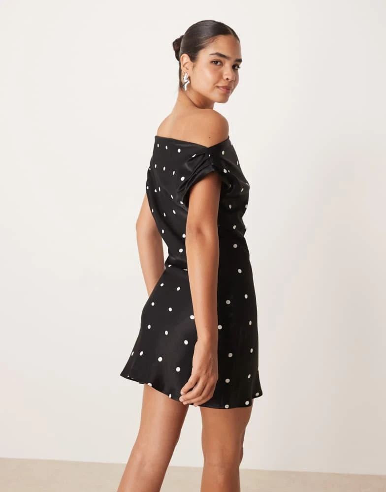 ASOS ASOS DESIGN satin drape one shoulder mini dress in polka dot - Dresses & Skirts - BeyondStyle ASOS ASOS DESIGN satin drape one shoulder mini dress in polka dot - Dresses & Skirts - BeyondStyle