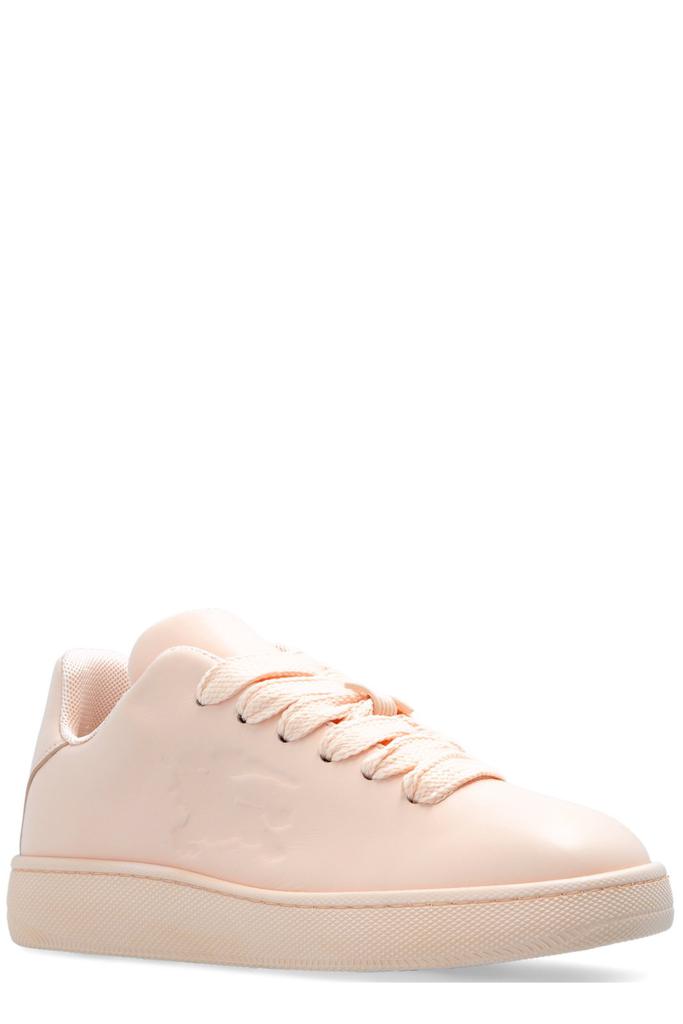 Shop Burberry Box Equestrian Knight Embossed Sneakers on