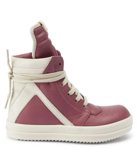 Rick Owens Geobasket leather sneakers 3