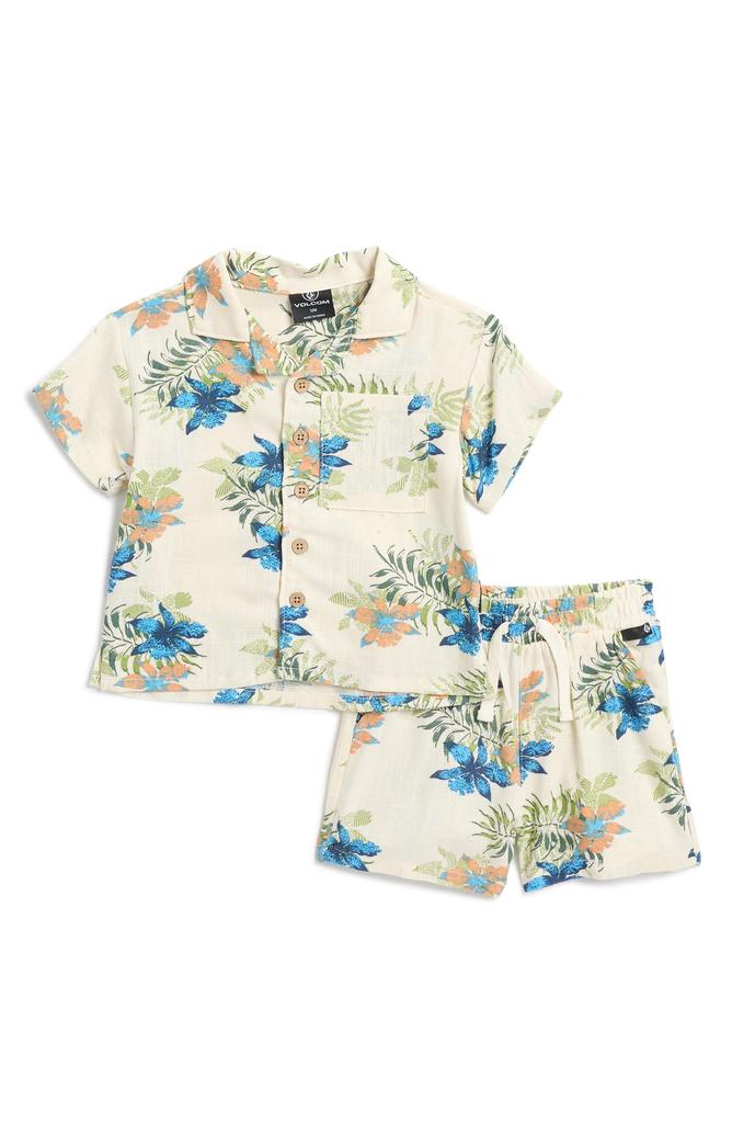 Volcom Cabana Button-Up Shirt & Shorts Set