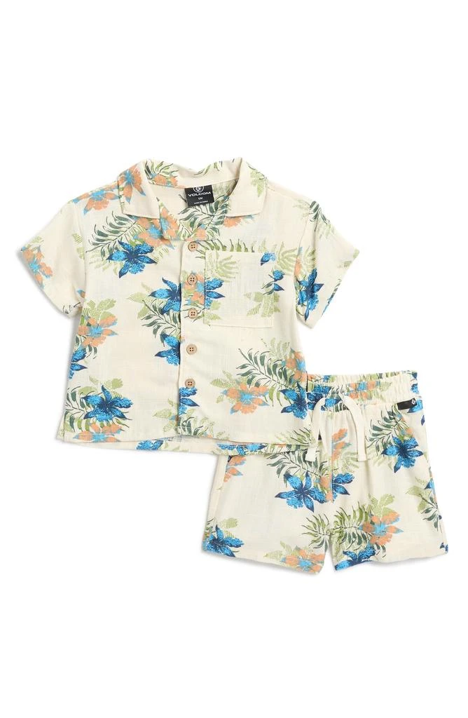 Volcom Cabana Button-Up Shirt & Shorts Set 1