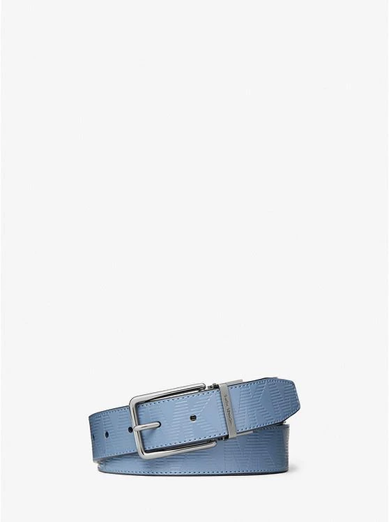 Michael Kors Reversible Leather and Logo Embossed Belt 1