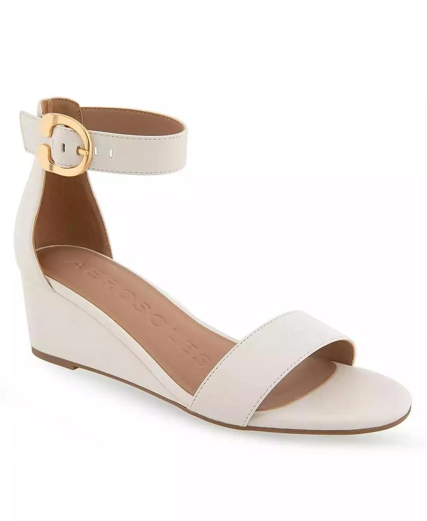 Aerosoles Women's Willis Buckle Strap Wedge Sandals 1