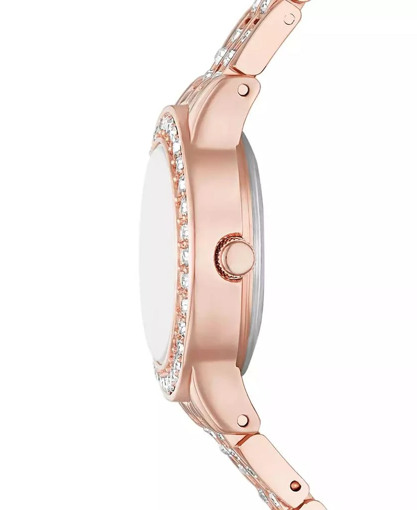 Folio Women's Three Hand Rose Gold-Tone Alloy Watch 27mm Gift Set 3