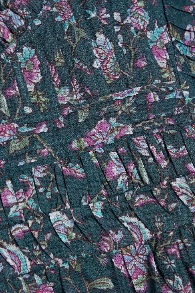 MARANT ÉTOILE Layona ruffled floral-print cotton-voile top 4