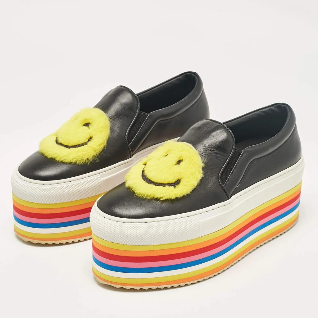 Joshua Sanders Joshua Sanders Black Leather Slip On Sneakers Size 36 2