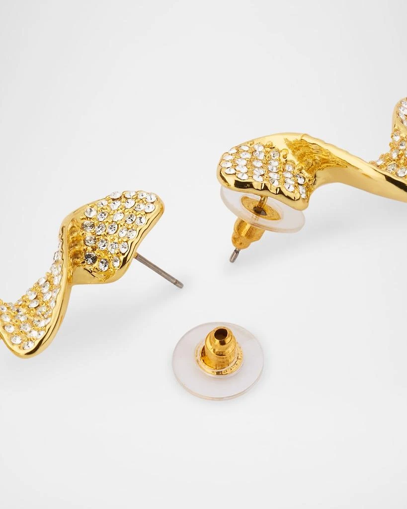 Kenneth Jay Lane Abstract Twist Drop Pierced Earrings 4