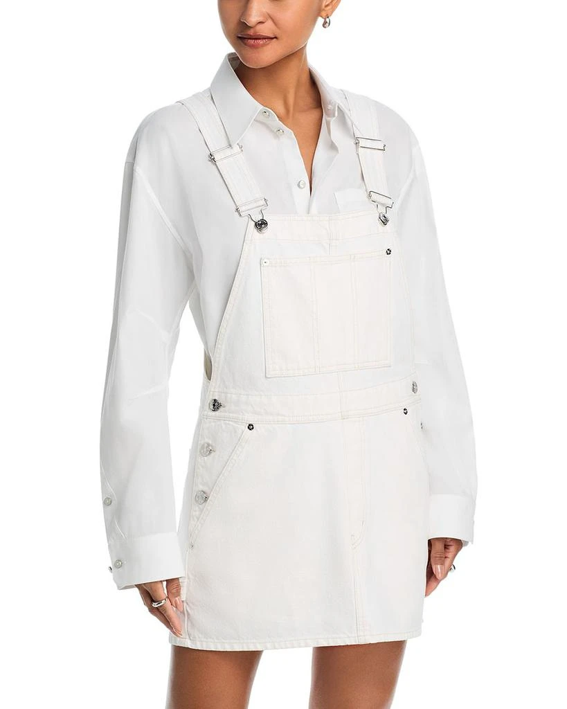 FRAME The Skirtall Overall Dress in Au Natural Clean 1