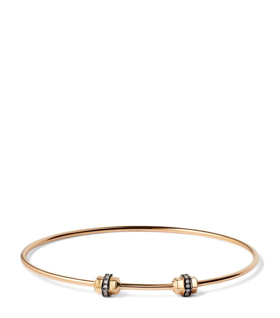 Annoushka Medium-Large Yellow Gold and Sapphire Mythology Bangle