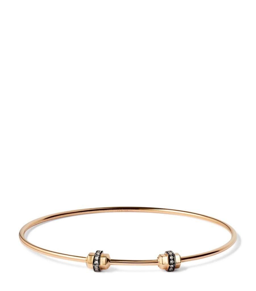 Annoushka Medium-Large Yellow Gold and Sapphire Mythology Bangle 1