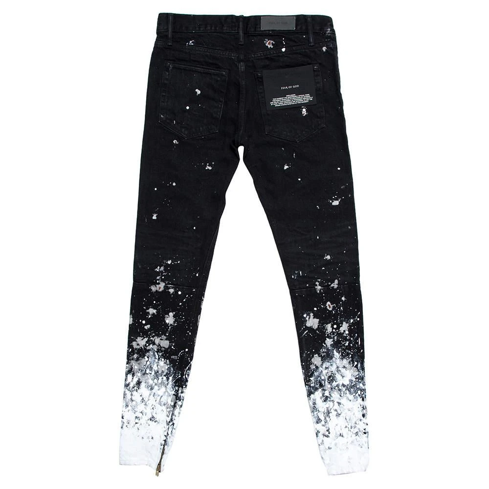 Fear of god Fear of God Fifth Collection Black Denim Selvedge Painters Jeans M 2