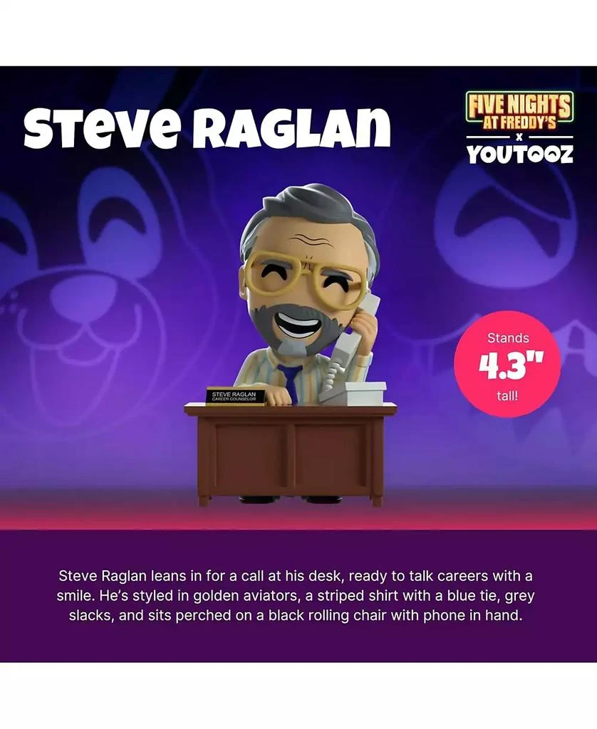 Youtooz FNAF Movie Collection Steve Raglan Vinyl Figure 49 5